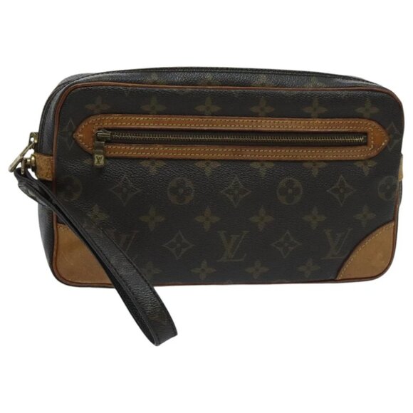 LOUIS VUITTON Monogram Marly Dragonne GM Clutch Bag - Picture 1 of 14